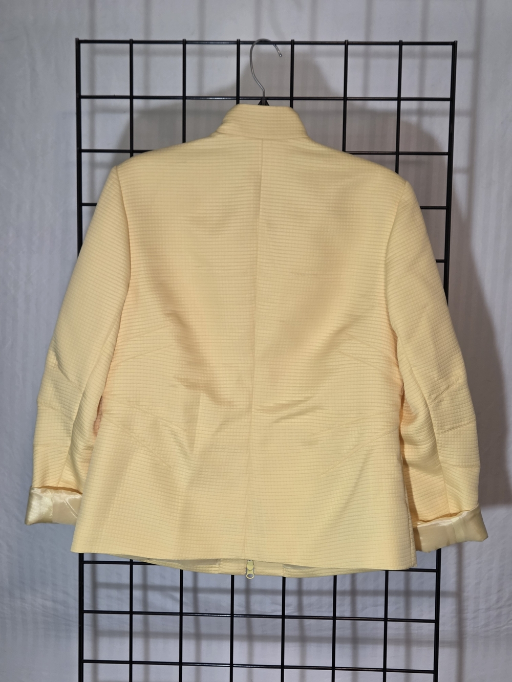 Austin Reed Light Yellow Zip-Front Jacket - Picture 2 of 3